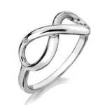 Hot Diamonds Srebrni prstan Hot Diamonds Infinity DR144 (Obseg 57 mm) srebro 925/1000