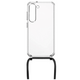 FIXED Ovitek Pure Neck s črno vrvico za Samsung Galaxy S23+ (FIXPUN-1041-BK)