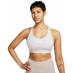 Nike Swoosh Padded Medium Support Bra, Platinum Violet/White - XS