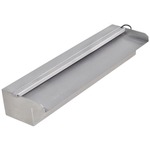 VIDAXL Pravokotna fontana za bazen LED slap nerjaveče jeklo 45 cm