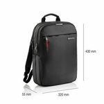 MIQUELRIUS nahrbtnik za prenosnik Bag-to-Work MR16982, črna