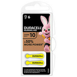 Cink Air baterija, ZA10, PR70, AC10, DA230, za slušne aparate, Duracell, blister, 6-pack, 42431