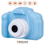 Forever SKC-100 otroški fotoaparat s kamero, igre, polnilna baterija, SD kartica, moder