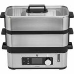 WMF WMF KITCHENminis parni kuhar s 2 košaricama, 900 W, črn in nerjaveče jeklo, LCD zaslon, 4.3 L, countertop