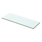 vidaXL Polica Prosojno Steklo 50x12 cm