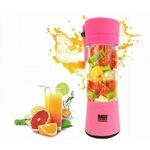 Prenosni športni mešalnik 400ml - USB blender roza
