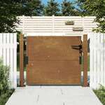 vidaXL Vrtna vrata 105x80 cm corten jeklo