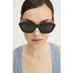 Sončna očala Marni ženska, črna barva, EYMRN00020.004.EWS - črna. Sončna očala iz kolekcije Marni. Model z enobarvnimi stekli in okvirji iz titana. Ima filter UV 400.