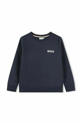 Otroški pulover BOSS mornarsko modra barva - mornarsko modra. Otroški pulover iz kolekcije BOSS