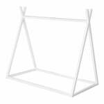 Bela otroška postelja v obliki hiške 70x140 cm Montessori – Roba