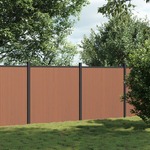 vidaXL Ograjni panel rjav 353x186 WPC