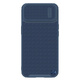 Nillkin teksturiran s case iphone 14 oklepni ovitek s pokrovom za kamero modri