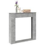vidaXL Okvir za kamin betonsko siva 100x20x100 cm inženirski les