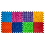 Ortek Masažna ortopedska podloga Puzzle "Mix" 8 elementov