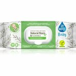 GoWipes Baby Natural Fibers otroški nežni vlažni robčki za občutljivo kožo 0+ 50 kos