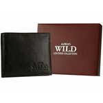 Always Wild Čvrsta moška usnjena denarnica z RFID zaščito in držalom za kartico