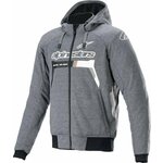 Alpinestars Chrome Ignition Hoodie Melange/Dark Gray/White XL Tekstilna jakna