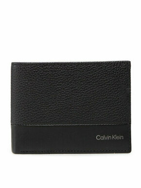 Calvin Klein Velika moška denarnica Subtle Mix Bifold 5Cc W/Coin L K50K509180 Črna