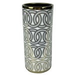 DKD Home Decor Vaza DKD Home Decor Porcelan Golden White Oriental 13 x 13 x 36 cm