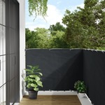 vidaXL Vrtno platno za zasebnost antracitno 600x120 cm PVC