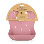 PETITE&MARS Oprsnica silikon Take&Match Rose Princesses 6m+