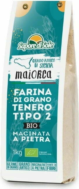Sapore di Sole Bio mehka pšenična moka tip 2 - Majorka - 1.000 g