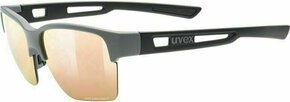 Očala Uvex siva barva - siva. Sončna očala iz kolekcije Uvex. Model s zrcalnimi stekli in okvirji iz plastike. Ima filter UV 400.