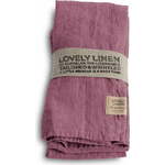 Lovely Linen 4-delni set kuhinjskih servet - Old Rose