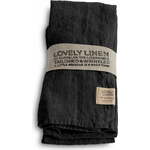 Lovely Linen 4-delni set kuhinjskih servet - Dark Grey