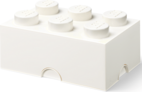 LEGO škatla za shranjevanje 6 - bela