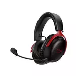 HP HyperX Cloud III gaming slušalke, 3.5 mm/USB/brezžične, rdeča/črna/črno-rdeča, 100dB/mW, mikrofon