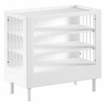 Bela otroška komoda iz masivne bukve s previjalnim pultom 100x79x55 cm Forrest – Vipack