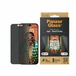 PanzerGlass Privacy UWF zaščitno steklo za iPhone 15 Pro Max, črno, +aplikator