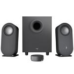 Logitech Z407 zvočniki, 2.1/5.0, 10W/20W/40W/80W, brezžični, bluetooth, sivi/črni USB