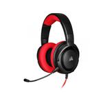 Corsair HS35R Stereo (CA-9011198-EU) gaming slušalke, brezžične, rdeča/črna, 113dB/mW, mikrofon