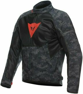 Dainese Ignite Air Tex Jacket Camo Gray/Black/Fluo Red 52 Tekstilna jakna