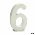 NEW Števila 6 Les Bela (2 x 16 x 14,5 cm) (24 kosov)