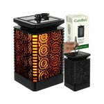 MALATEC solarna viseča vrtna svetilka laterna IP44 imitacija plamena 15cm 00024404