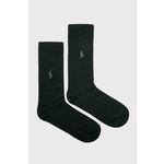 Polo Ralph Lauren nogavice - črna. Nogavice iz kolekcije Polo Ralph Lauren. Model izdelan iz enobarvnega materiala. V kompletu sta dva para.