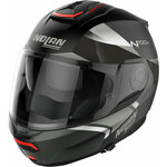 Nolan N100-6 Paloma N-Com Flat Black Silver 2XL Čelada