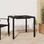 vidaXL Vrtna miza antracitna 80x80x72 cm jeklo