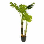 Umetna monstera v cementnem lončku Kave Home, višina 130 cm