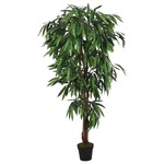 Umetni mangovec 600 listov 150 cm zeleno