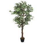 vidaXL Umeten fikus 1260 listov 200 cm zelen