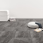 Samolepilne PVC talne plošče 5,11 m² črne z vzorcem