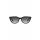 Sončna očala Armani Exchange ženski, črna barva - črna. Sončna očala iz kolekcije Armani Exchange. Model z enobarvnimi stekli in okvirjem iz plastike.