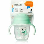 BabyOno Učna skodelica s slamico Koala 6m+