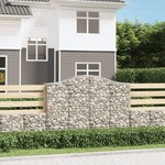 vidaXL Obokane gabion košare 13kosi 200x50x140/160 cm pocinkano železo