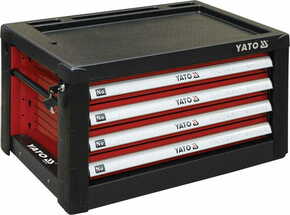 YATO YATO Delavniški kabinet 4 čepi 690x465x400mm rdeča
