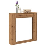 vidaXL Okvir za kamin artisan hrast 100x20x100 cm inženirski les